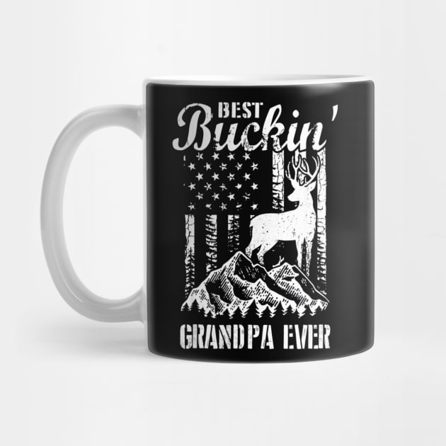 Best Buckin Grandpa Ever Shirt Deer Hunting by Kiwistore
